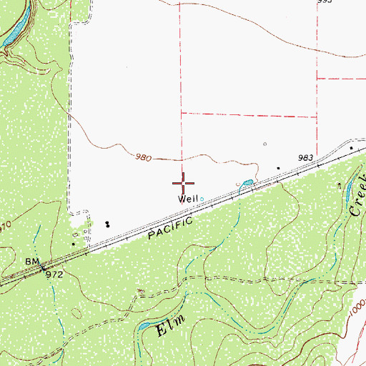 Topographic Map of Bader Lake Dam, TX