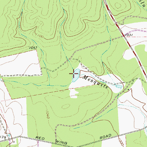 Topographic Map of Schuchart Lake, TX