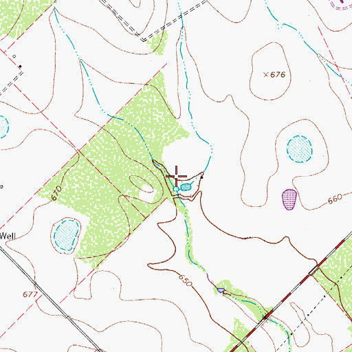 Topographic Map of Morrow Lake Number 3, TX