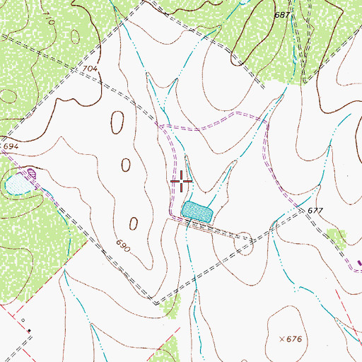Topographic Map of Morrow Dam Number 4, TX