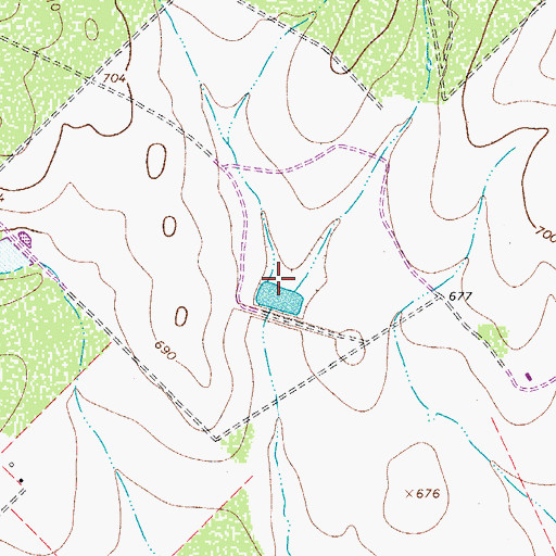 Topographic Map of Morrow Lake Number 4, TX