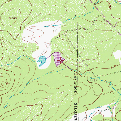 Topographic Map of County Line Tank Dam, TX