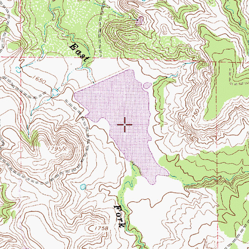 Topographic Map of La Reata Lake, TX