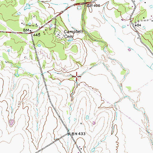 Topographic Map of Soil Conservation Service Site 136 Dam, TX