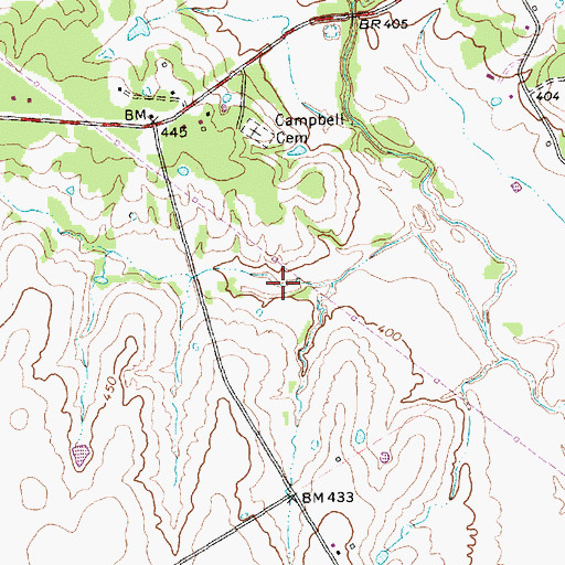 Topographic Map of Soil Conservation Service Site 136 Reservoir, TX