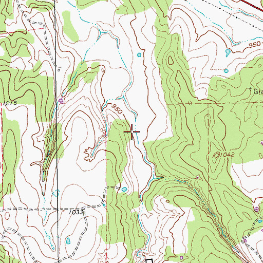 Topographic Map of Soil Conservation Service Site 5 Dam, TX