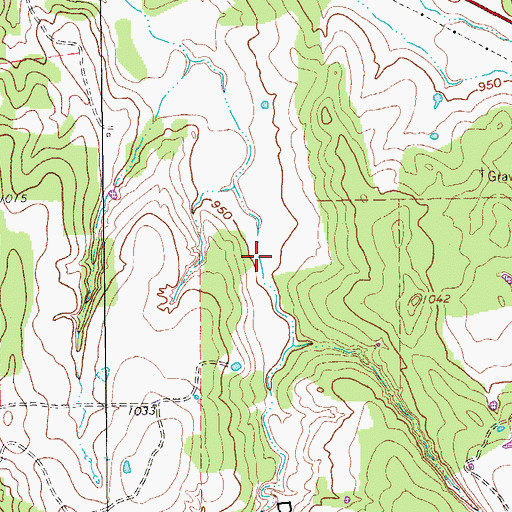 Topographic Map of Soil Conservation Service Site 5 Reservoir, TX