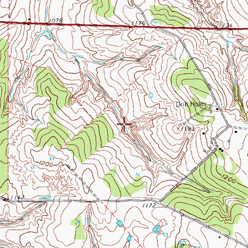 Topographic Map of Soil Conservation Service Debris Basin 110 Dam, TX