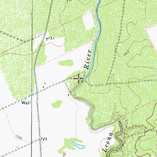 Topographic Map of Old Comanche Irrigation Company Dam, TX