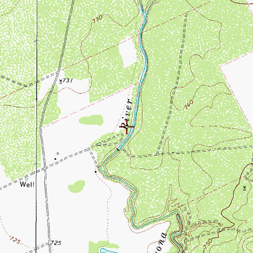 Topographic Map of Old Comanche Irrigation Company Reservoir, TX