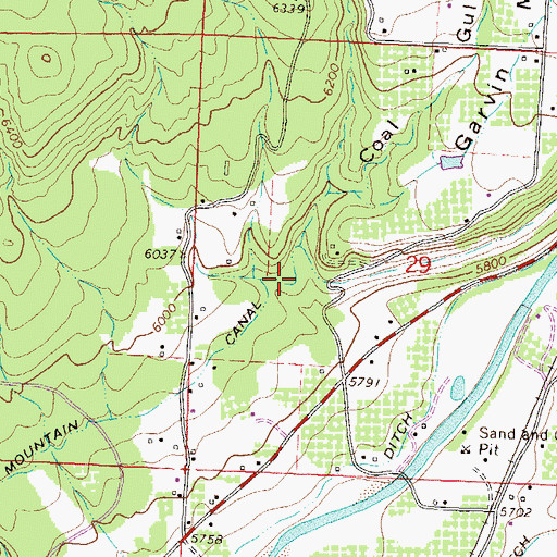 Topographic Map of Coal Gulch, CO