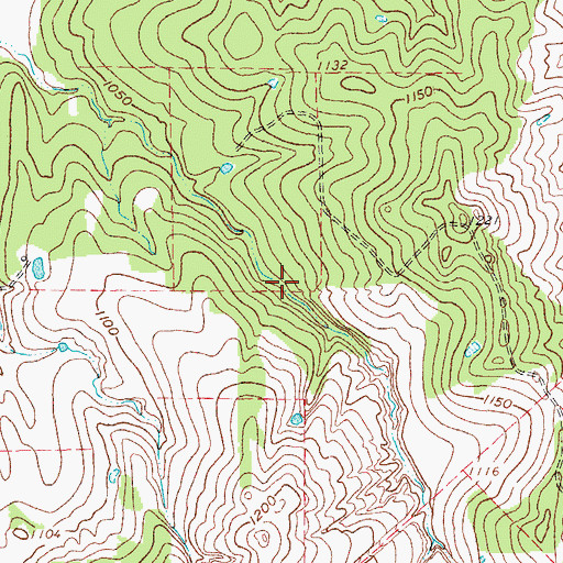 Topographic Map of Soil Conservation Service Debris Basin 117, TX