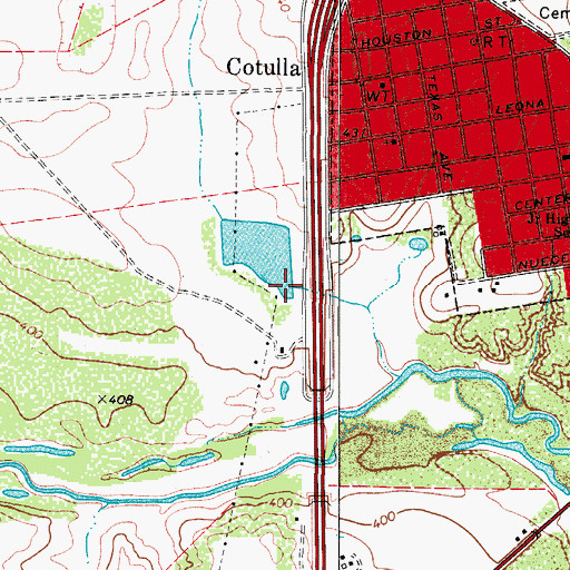 Topographic Map of Koa Lake, TX