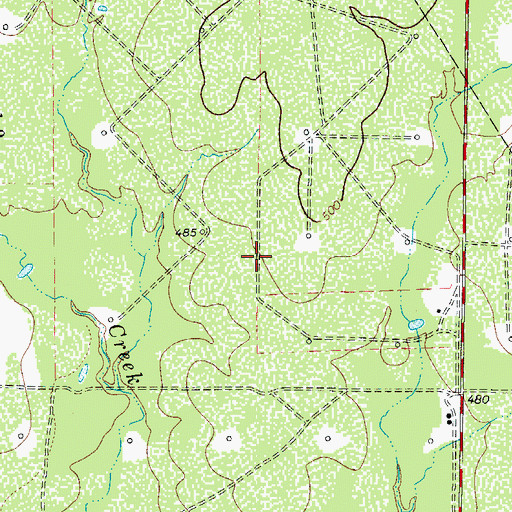 Topographic Map of Martindale Tank, TX