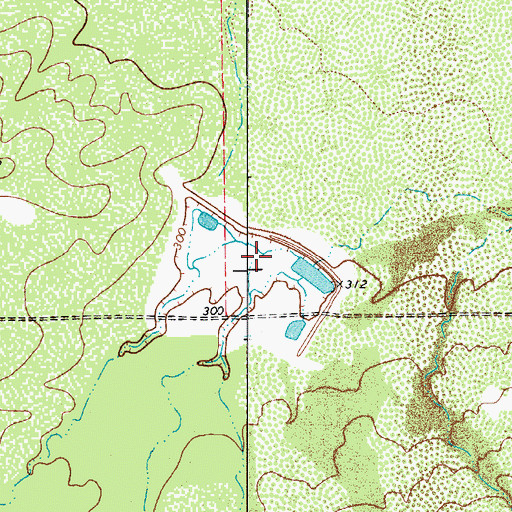 Topographic Map of Dobie Ranch Tank Number 1, TX