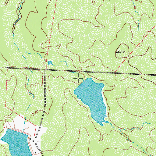 Topographic Map of Monte Cartado Ranch Tank Number 2 Dam, TX