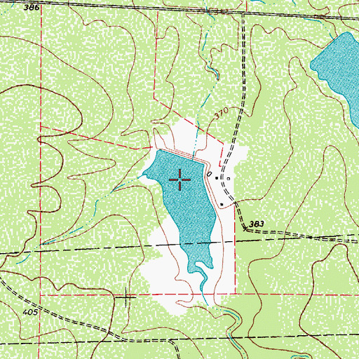 Topographic Map of Monte Cartado Ranch Tank Number 1, TX