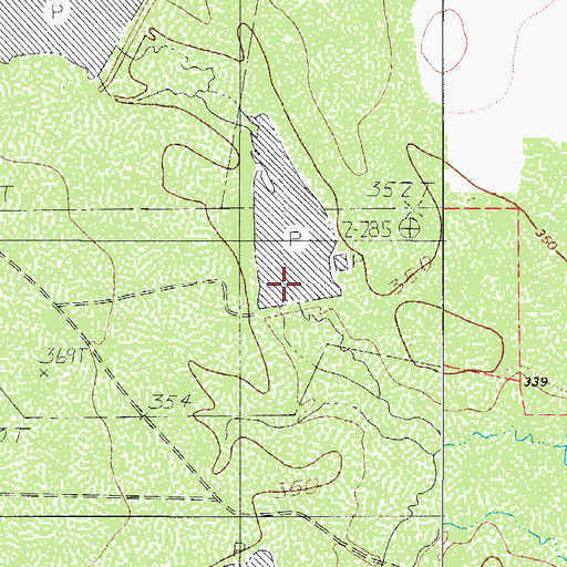 Topographic Map of Joe Martin Lake, TX