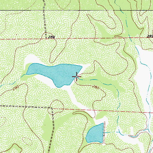 Topographic Map of Dobie Ranch Tank Number 3 Dam, TX