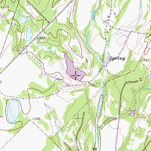Topographic Map of H and K Lake Dam, TX