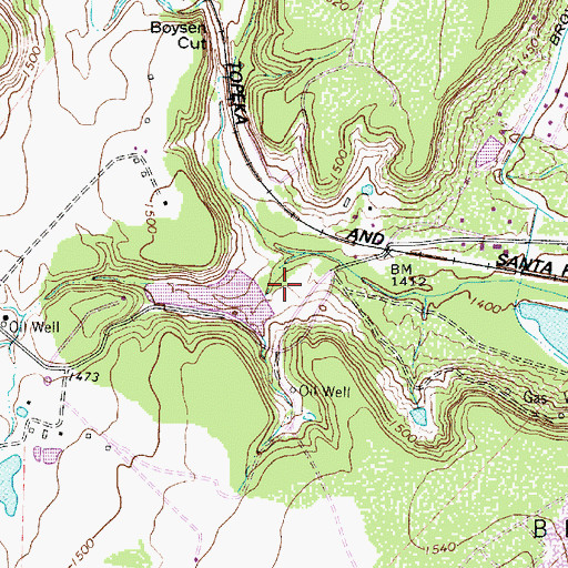 Topographic Map of Soil Conservation Service Site 2 Dam, TX