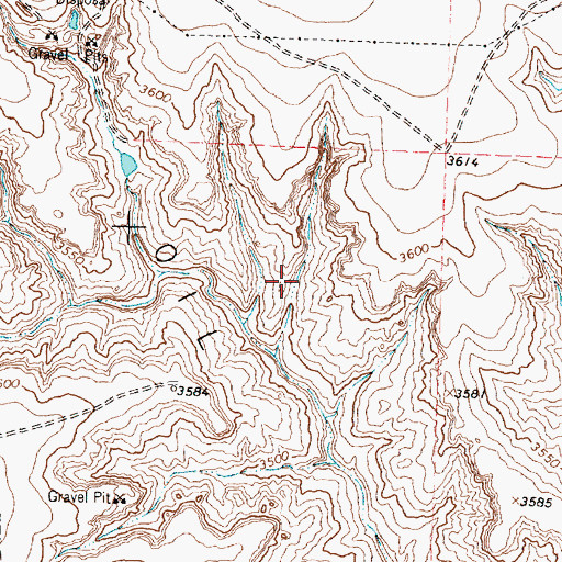 Topographic Map of City of Dumas Lake Dam, TX