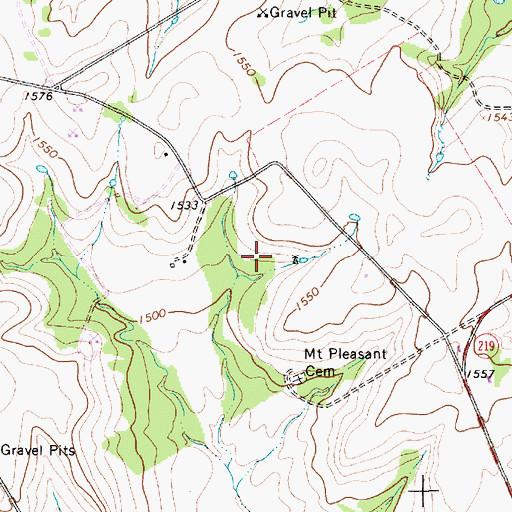 Topographic Map of J and J Beyer Dairy Dam Number 2, TX