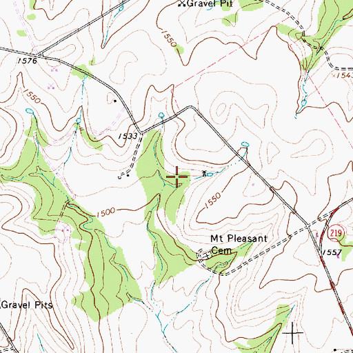 Topographic Map of J and J Dairy Pond Number 2, TX