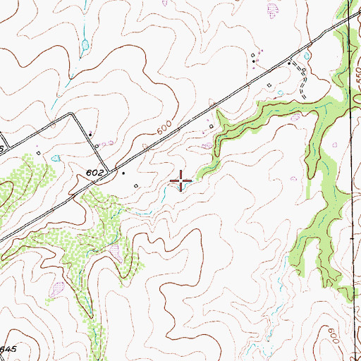 Topographic Map of Soil Conservation Service Site 92c Dam, TX