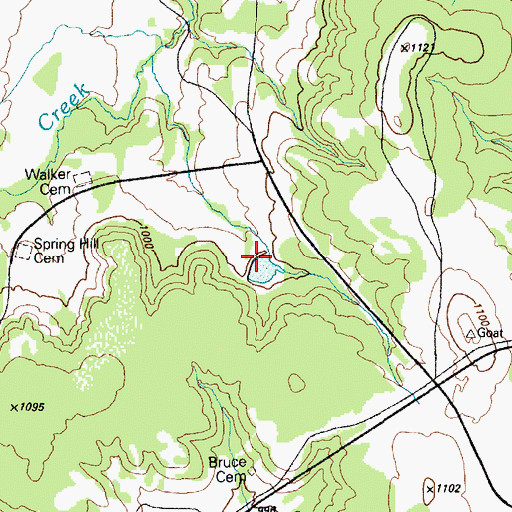 Topographic Map of Ironhorse Park Lake Dam, TX