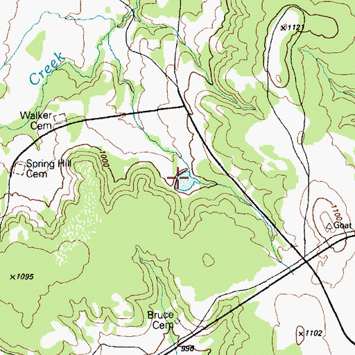 Topographic Map of Ironhorse Park Lake, TX