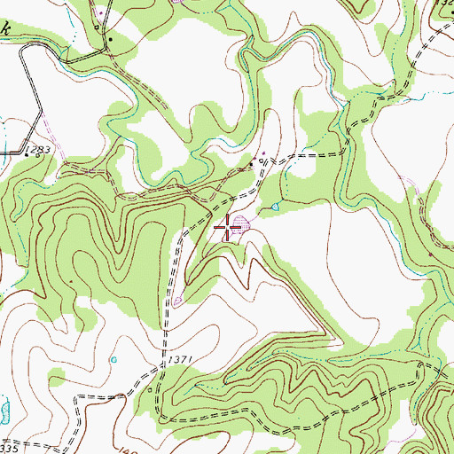 Topographic Map of McCasland Irrigation Lake, TX