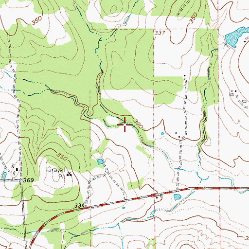 Topographic Map of Bluebonnet Farms Lake Dam, TX