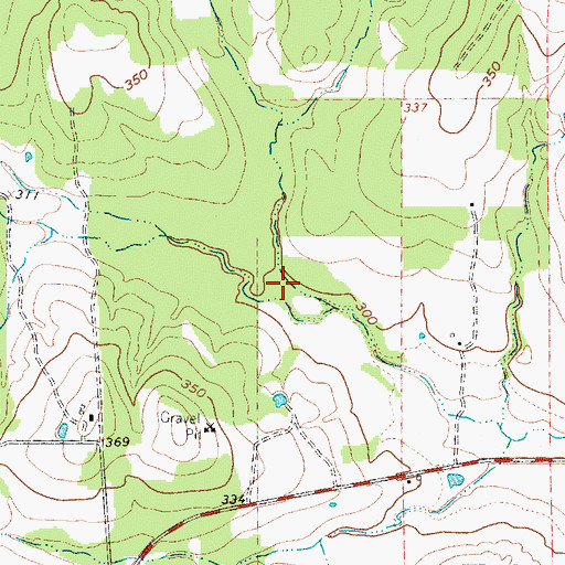 Topographic Map of Bluebonnet Farms Lake, TX