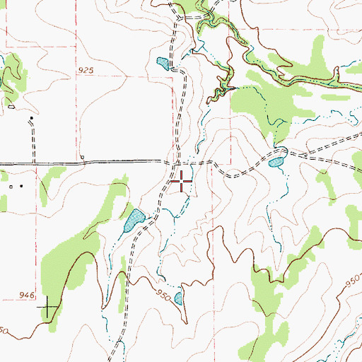 Topographic Map of Dickson Lake, TX