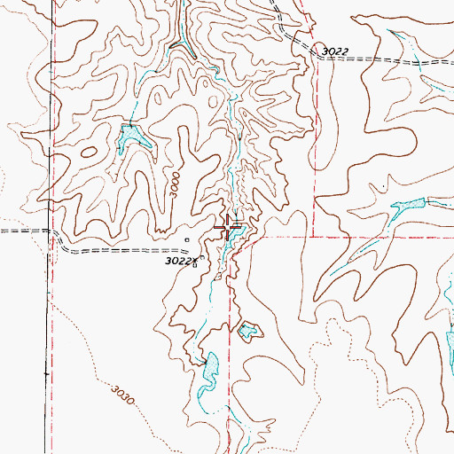 Topographic Map of Gill Lake, TX