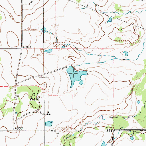 Topographic Map of Scott Lake, TX