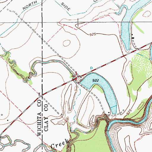 Topographic Map of Parker Estate Lake Dam, TX