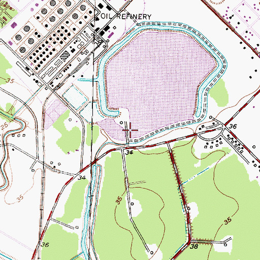 Topographic Map of Markle Lake Levee, TX