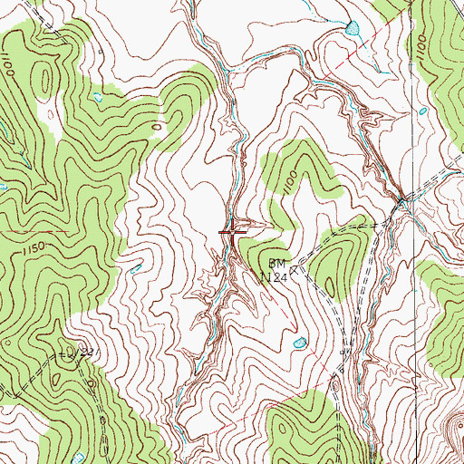 Topographic Map of Soil Conservation Service Debris Basin 119 Dam, TX