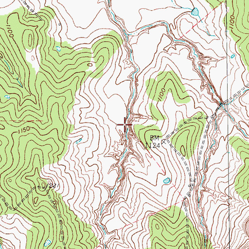 Topographic Map of Soil Conservation Service Debris Basin 119, TX