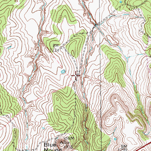 Topographic Map of Soil Conservation Service Debris Basin 120 Dam, TX