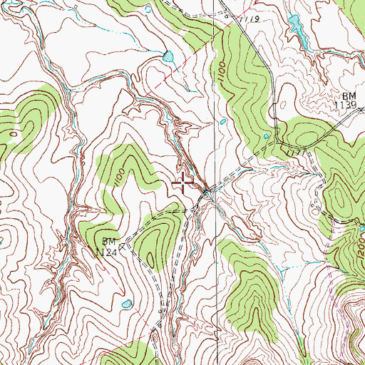 Topographic Map of Soil Conservation Service Debris Basin 121, TX