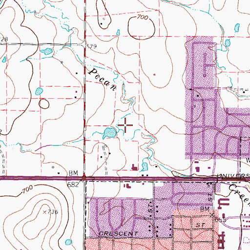 Topographic Map of Soil Conservation Service Site 16 Dam, TX