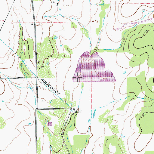 Topographic Map of Soil Conservation Service Site 27 Dam, TX