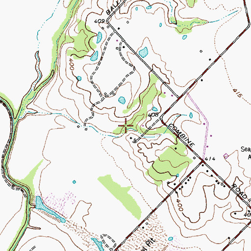 Topographic Map of Soil Conservation Service Site 3 Dam, TX