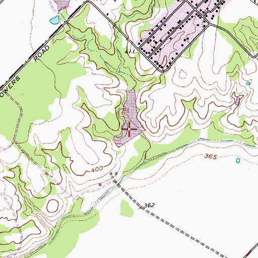 Topographic Map of Soil Conservation Service Site 6 Dam, TX