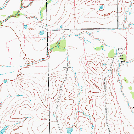 Topographic Map of Soil Conservation Service Site 69 Dam, TX
