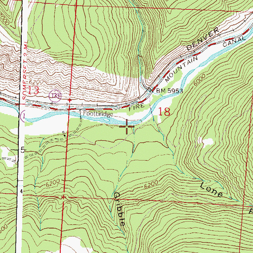 Topographic Map of Gribble Gulch, CO