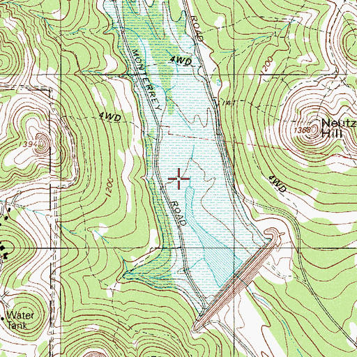 Topographic Map of Soil Conservation Service Site 1 Dam, TX